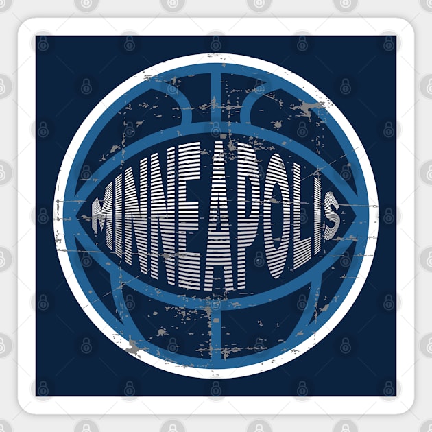 Minneapolis Basketball 2 Magnet by HooPet